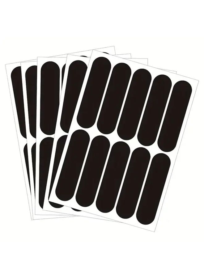 10 Pcs Reflective Safety Stickers 27 56x7 09 Inches High Visibility Black Reflective Tape Scratch Resistant Durable Polyethylene Material Suitable for Helmets and Bicycles Use at Night and Day - Image 1