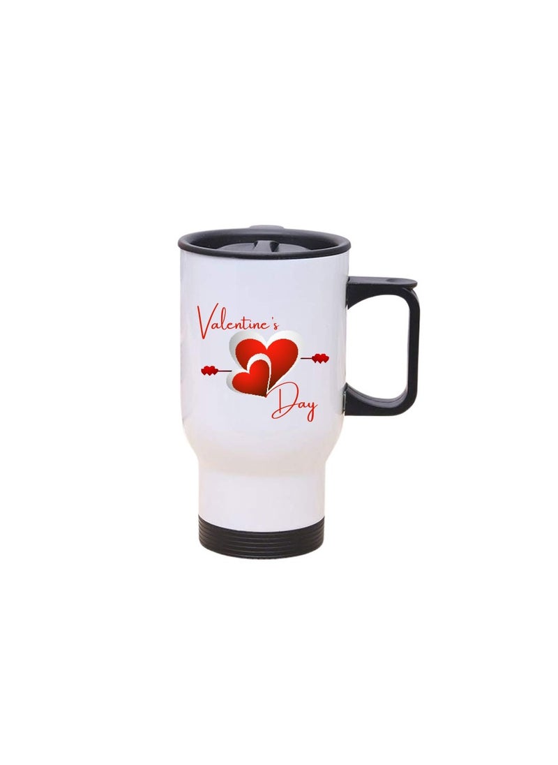 PRINTSHOP4ME Valentine's Day Insulated Travel Mug–Stainless Steel Mug For Hot&Cold Drinks–| Thoughtful Gift Special Someone Birth Day Gifts Travel Mug.  - Image 1