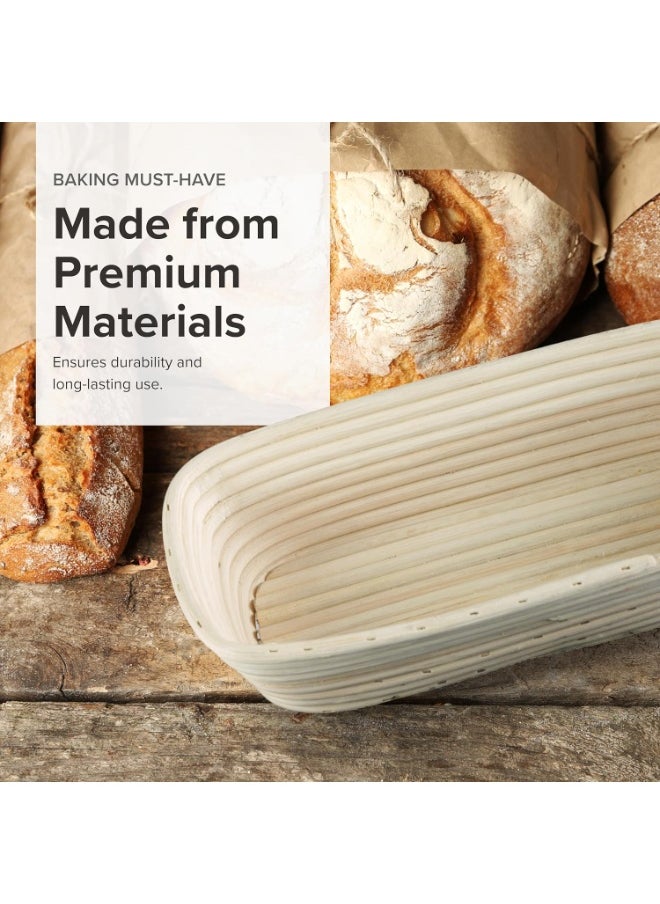Frieling Frieling Proofing Basket, Brotform Bread Rising Banneton and Serving Basket, Rectangle, 12-Inch by 5.5-Inch  - Image 4