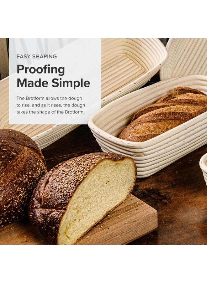 Frieling Frieling Proofing Basket, Brotform Bread Rising Banneton and Serving Basket, Rectangle, 12-Inch by 5.5-Inch  - Image 5