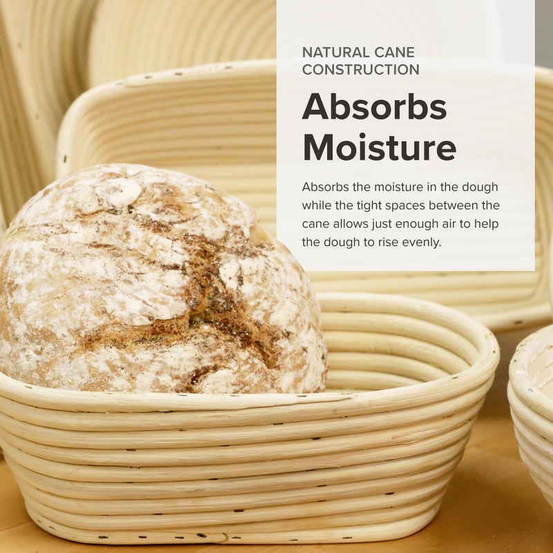 Frieling Proofing Basket, Brotform Bread Rising Banneton and Serving Basket, Rectangle, 12-Inch by 5.5-Inch - Image 4