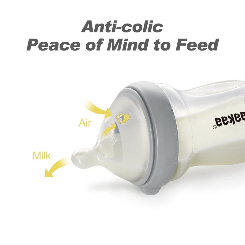 haakaa Gen3 Silicone Orthodontic Bottle Nipple  Teat Attachment Compatible with Baby Bottles GlassSilicone  Slow Flow  2 pcs - Image 5