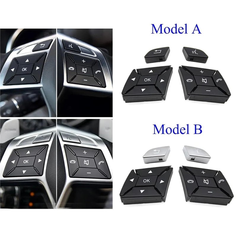 DEMULAX Steering Wheel Button Cover Control Switch Trim - Image 2