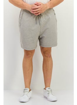 Jack Jones Men Solid Drawstring Basic Short, Light Grey  - Image 1