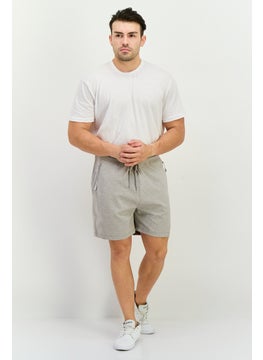 Jack Jones Men Solid Drawstring Basic Short, Light Grey  - Image 4