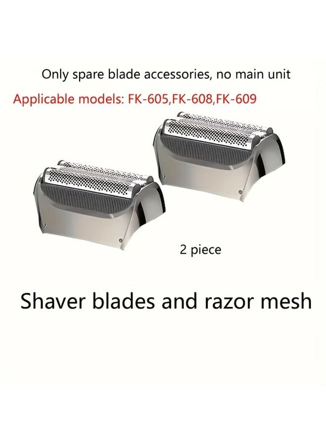 Feiyba Electric Shaver Replacement Blade Heads 2 Pieces Compatible with 605 608 609 - Image 2
