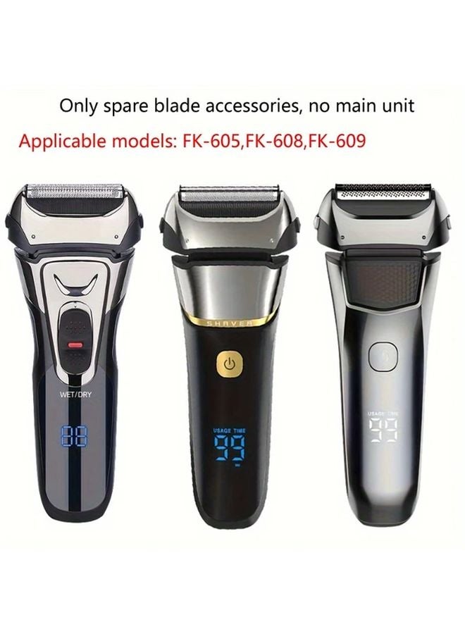 Feiyba Electric Shaver Replacement Blade Heads 2 Pieces Compatible with 605 608 609 - Image 5