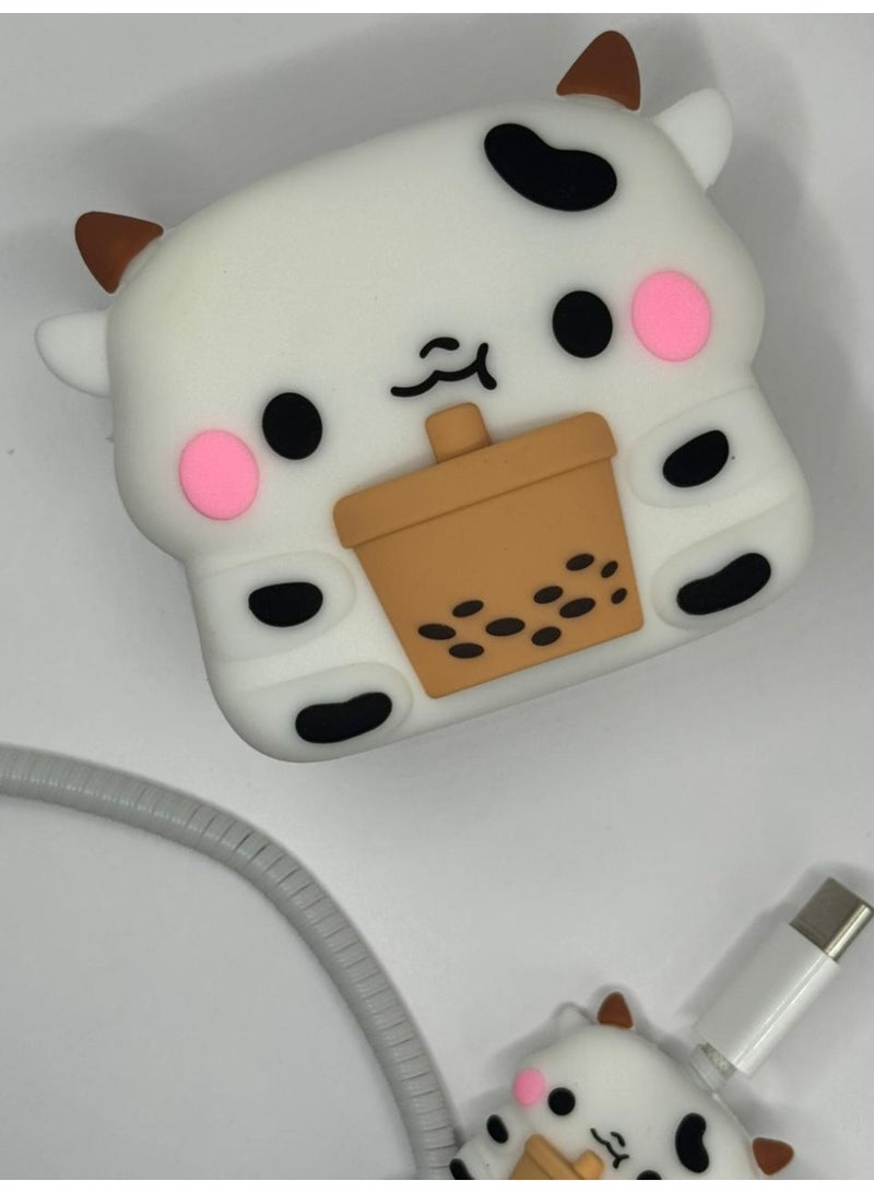 iPhone Charger Cover – Cow - Image 2