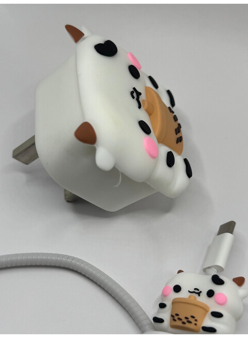 iPhone Charger Cover – Cow - Image 1