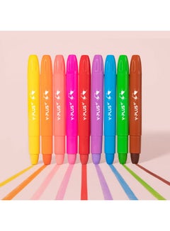 YPlus YPLUS Refillable Silky Crayons for Kids, 12+12 Colors Twistable Gel Crayons Set, Non-Toxic Bulk Crayons for Toddler Ages 4-8  - Image 1