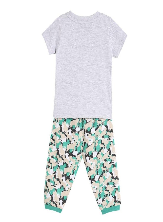 miniklub Baby Boys Henley Neck Short Sleeve T-Shirt And Bottom (3-6M) - Image 2