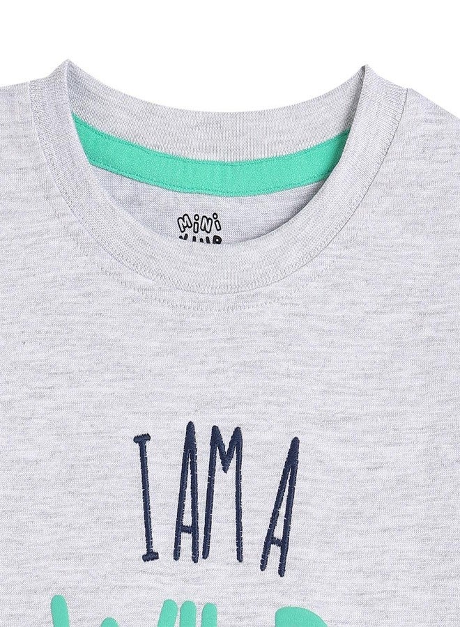 miniklub Baby Boys Henley Neck Short Sleeve T-Shirt And Bottom (3-6M) - Image 5