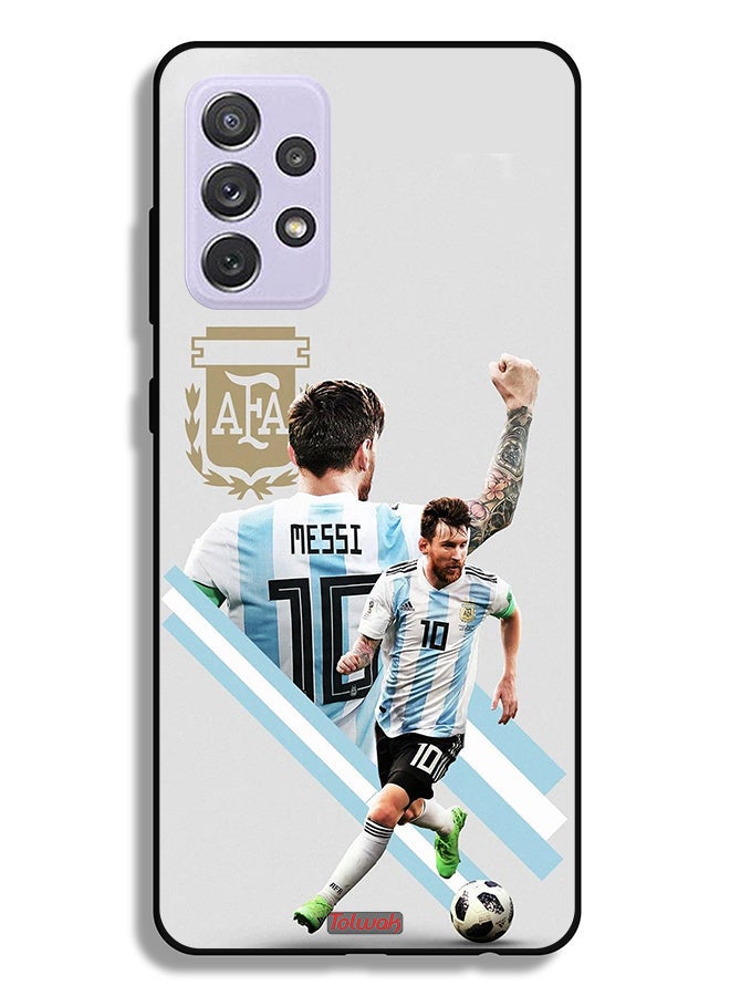 Tolwak Samsung Galaxy A72 5G Protective Case Cover Leo Messi Art - Image 1