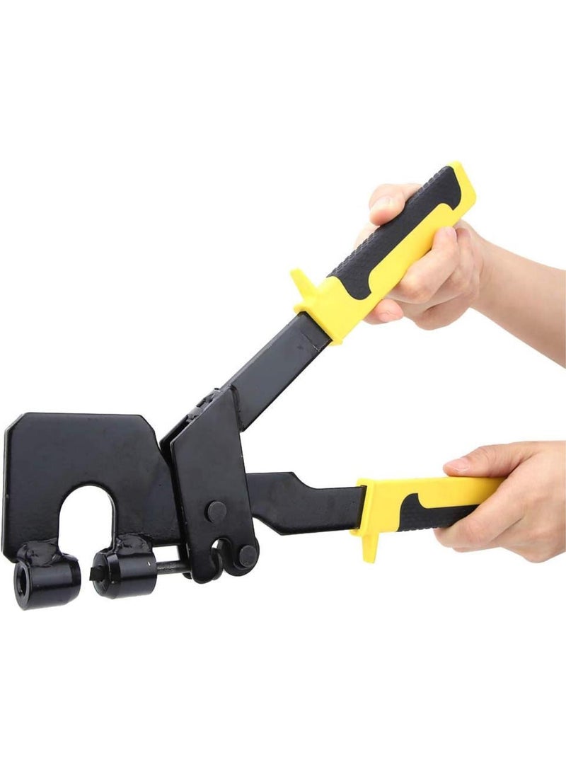 GGOOT Light Steel Keel Pliers Metal Stud Crimping Tool Handle V-Shape Steel Handle Construction Hardware Eyeleting Pliers Drilling Pliers  - Image 3