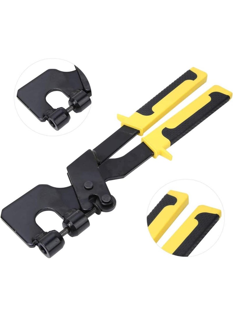 GGOOT Light Steel Keel Pliers Metal Stud Crimping Tool Handle V-Shape Steel Handle Construction Hardware Eyeleting Pliers Drilling Pliers  - Image 5