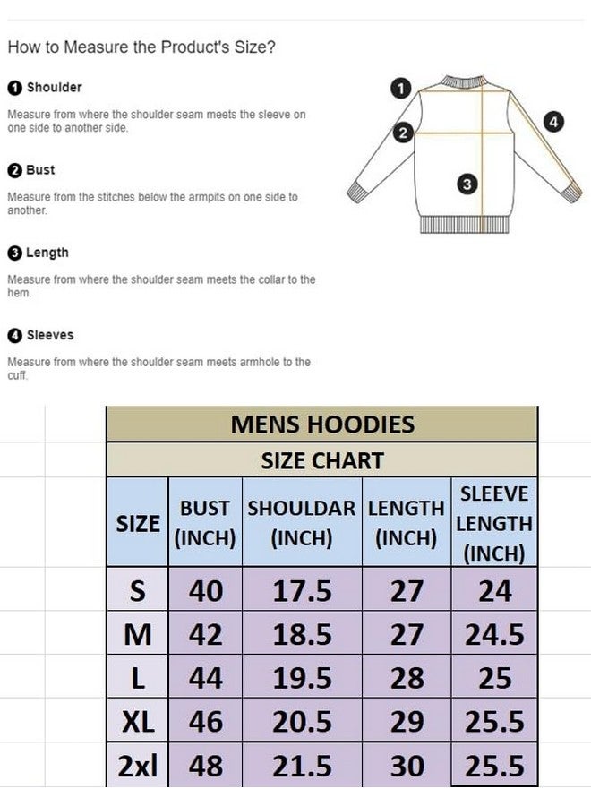 Lymio Hoodies || Sweatshirt for Unisex || Unisex Hoodie (H-46-47) (M, Black) - Image 3