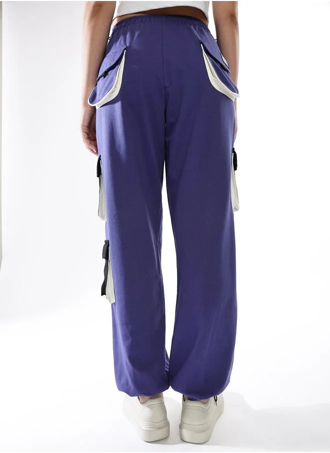 هوبرهولمي Women Track Pants in Multicolor featuring Jogger fit with a printed pattern, no sleeves, regular length, secured with elasicated + drawstring closure, crafted from terry – designed to make a statement wherever you go.