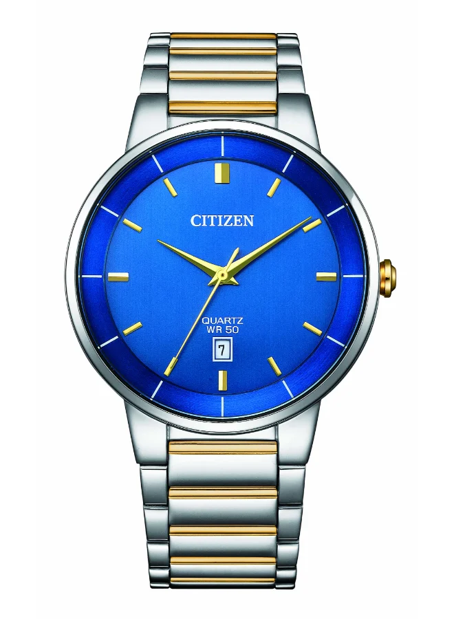CITIZEN Men's Stainless Steel with Two-Tone Gold Plating Quartz Men Watch BI5124-50L - 40 mm