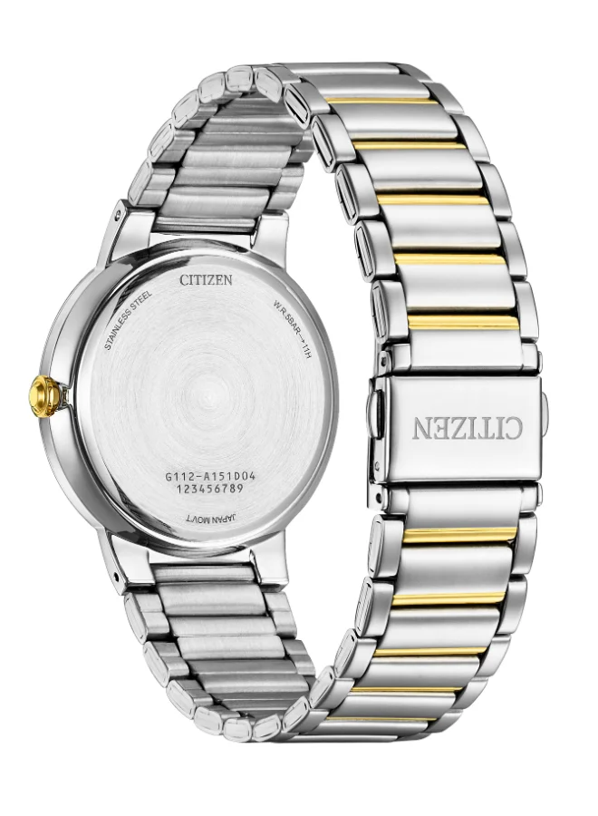 CITIZEN Men's Stainless Steel with Two-Tone Gold Plating Quartz Men Watch BI5124-50L - 40 mm