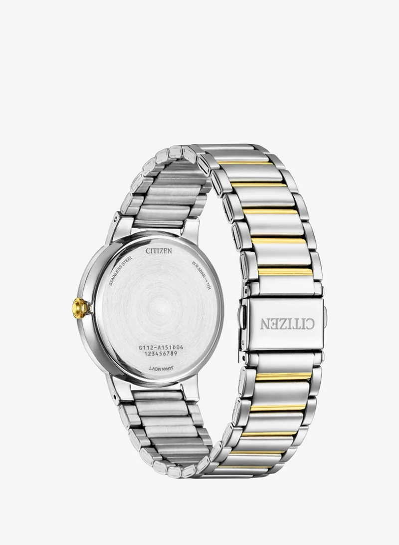 Citizen Men's Stainless Steel with Two-Tone Gold Plating Quartz Men Watch BI5124-50L - 40 mm