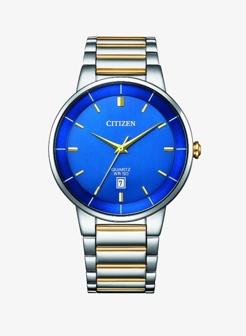 Citizen Men's Stainless Steel with Two-Tone Gold Plating Quartz Men Watch BI5124-50L - 40 mm