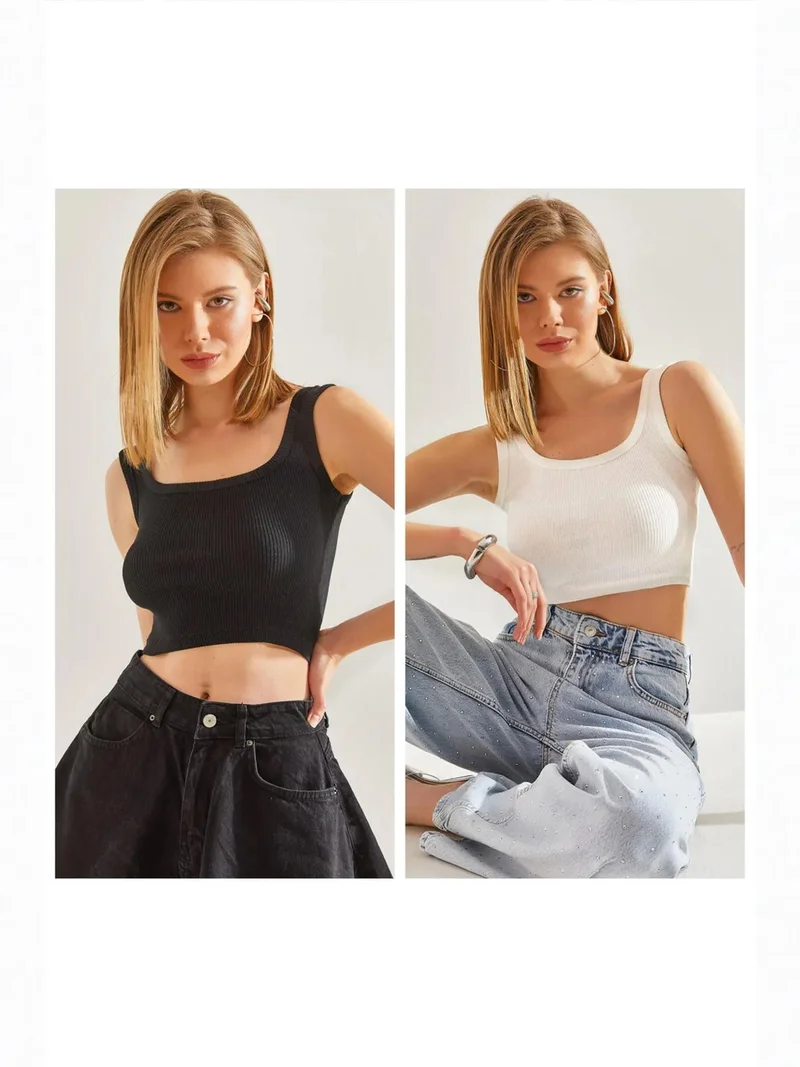 بيانكو لوتشي طقم قطعتين من تانك توب أساسي