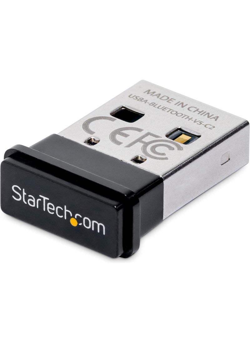 StarTech StarTechcom USB Bluetooth 50 Adapter USB Bluetooth Dongle for PCComputerLaptopKeyboardMouse BT 50 Adapter for Headsets Mini USB Bluetooth Receiver WindowsLinux USBABLUETOOTHV5C2  - Image 1