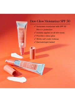 NATURIUM Dewglow Moisturizer Spf 50 Pa++++ Daily Moisturizing Sunscreen & Face Primer Skin Protector With Dewy Finish 1.7 Oz  - Image 3