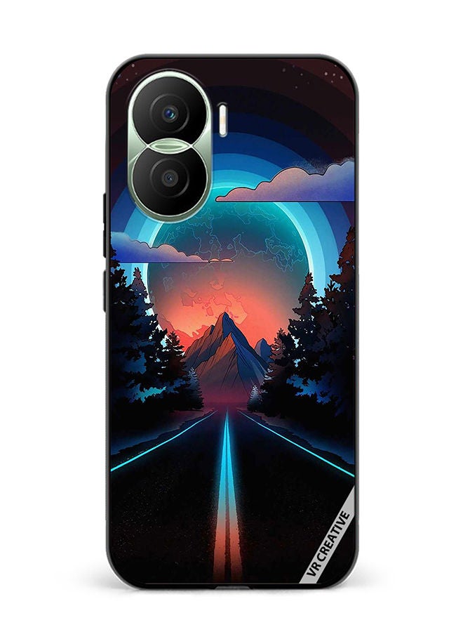 VR CREATIVE Protective Case Cover For Honor Play7T Pro Road To Paradise Design Multicolour - Image 1