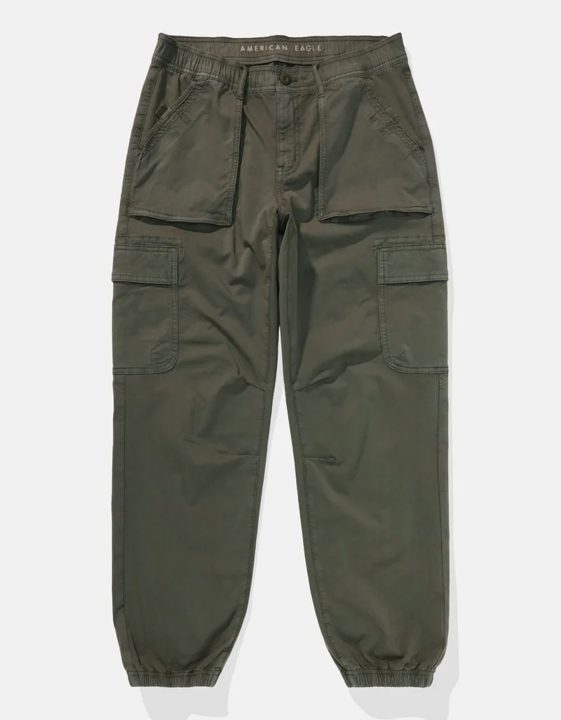 American Eagle AE Stretch High-Waisted Baggy Cargo Jogger