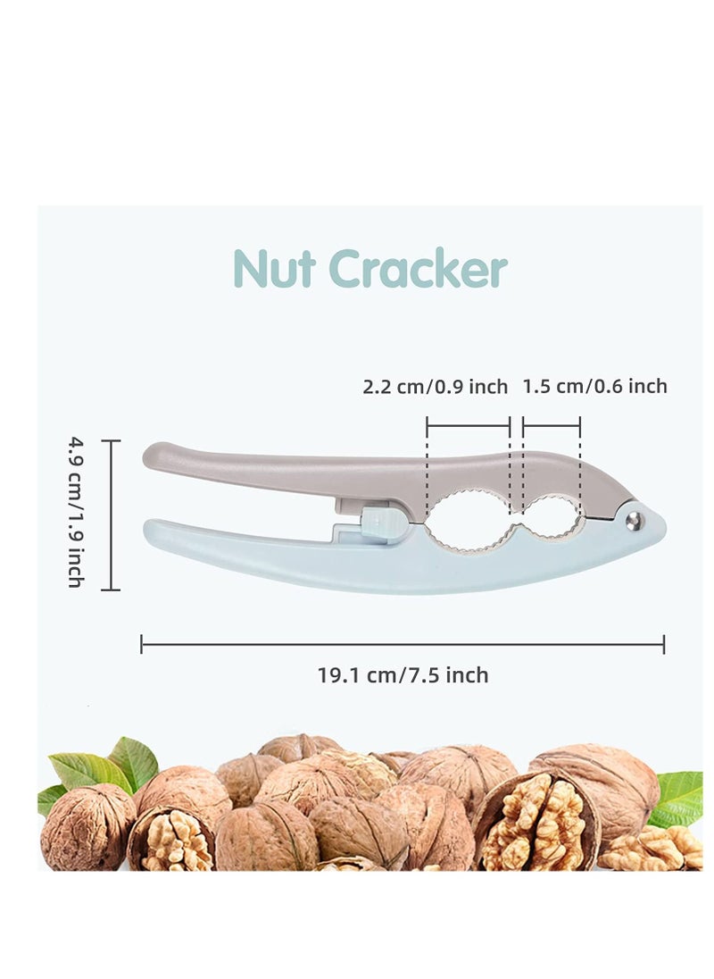 SYOSI - SYOSI Nutcracker Double Clamp Mouth Design Non-Slip Handle Nut Cracker Nut Crackers Designed for Nuts with Hard Shells Labor-Saving Multifunctional Nut Crackers for All Nuts 2PCS - Image 1