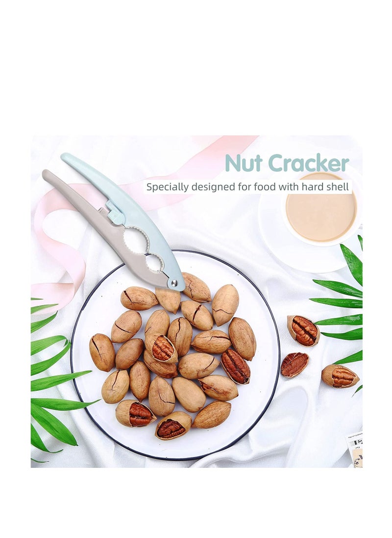 SYOSI - SYOSI Nutcracker Double Clamp Mouth Design Non-Slip Handle Nut Cracker Nut Crackers Designed for Nuts with Hard Shells Labor-Saving Multifunctional Nut Crackers for All Nuts 2PCS - Image 1