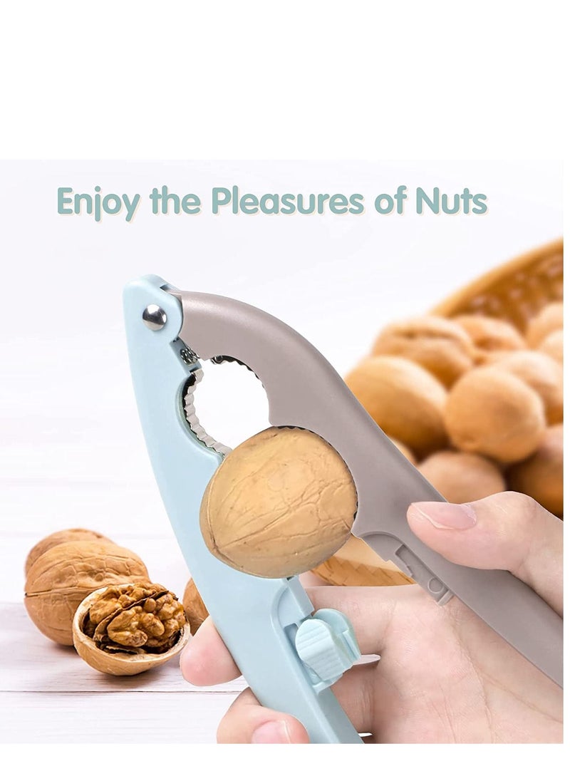 SYOSI - SYOSI Nutcracker Double Clamp Mouth Design Non-Slip Handle Nut Cracker Nut Crackers Designed for Nuts with Hard Shells Labor-Saving Multifunctional Nut Crackers for All Nuts 2PCS - Image 1