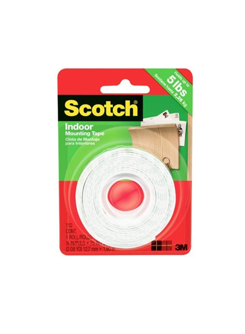 Scotch  3M Scotch 110 Mounting Tape, 1/2 in x 75 in  - Image 2