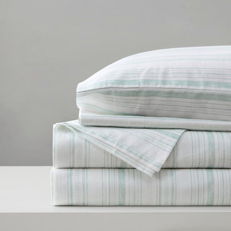 Comfort Spaces 100 Cotton Sheet Set Breathable Lightweight Soft with 12 Elastic Pocket Fits up to 14 Mattress All Season Cozy Bedding Matching Pillow Case Twin XL Good Vibes 3 Piece - Image 2