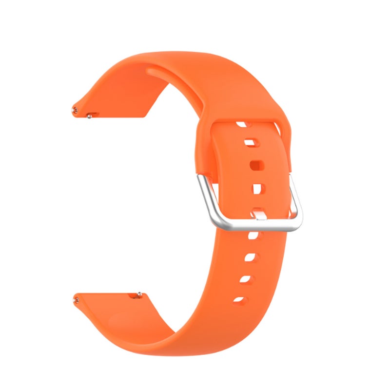 Watch Bands Soft Silicone Quick Release Watch Straps Silver Buckle Multiple Colors 22mm Compatible with Haylou Solar LS05 - Image 1