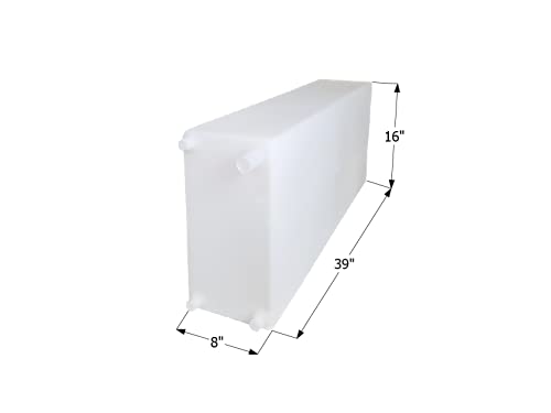 ICON 12724 Fresh Water Tank, WT2460, 39x16x8, 20 Gal., w/ 1/2" Fittings - Image 2