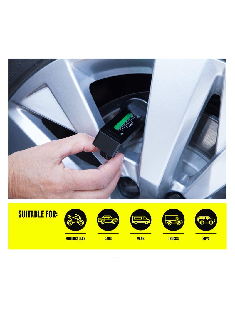 Tools Adjustable Universal Magnetic Camber Gauge, Magnetic Camber Alignment Gauge, Alignment Car Tool, Camber Gauge Magnetic, Castor Wheel Gauge, Unversal Camber Tool, Caster Alignment