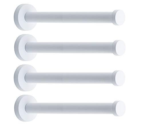 NELXULAS Classic White Stainless Steel Single Super Heavy Duty Wall Mount Hook Coat Hanger Bath Towel Hooks 8 4 PCS - Image 1