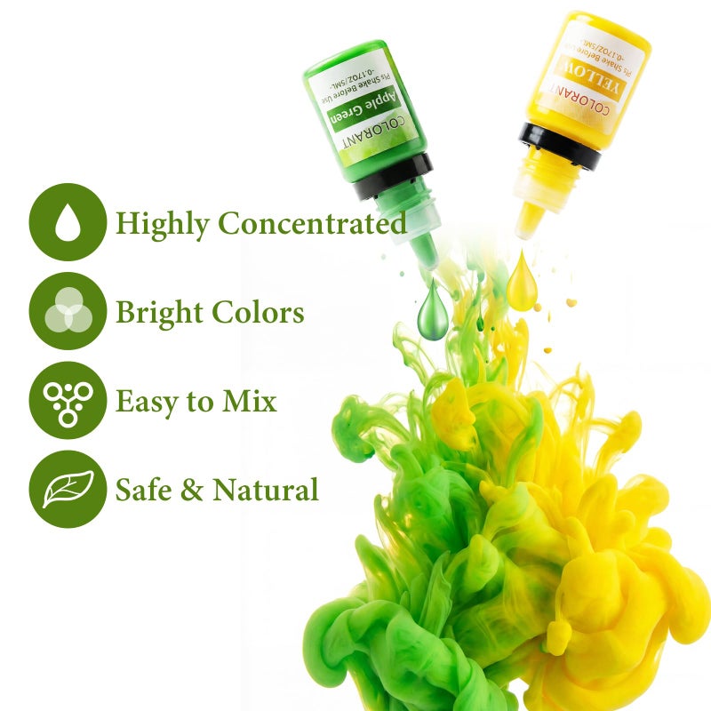 SAEUYVB Soy Wax for Candle Makingï¼Œ10 lbs Natural Soy Wax Pellets with 20 Color Liquid Dye, 20 Cotton Wicks,Complete Candle Making Supplies for Adults- Ideal for Home Decoration & DIY Gifts - Image 4