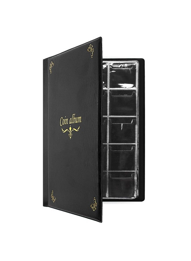 CenterZ 150 Pockets Coin Album, Penny Collecting Book, Souvenir Coins Collection Holder, Ideal for Pressed Pennies Passport, Hobby Coin Collector, Money Specie Display Storage Case (English, Black) - Image 1