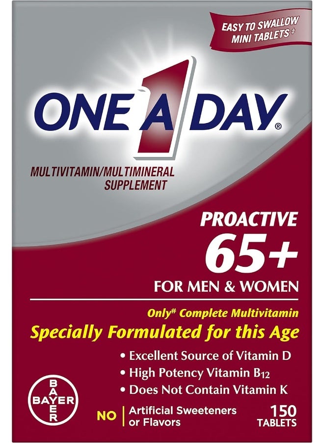 ONE A DAY مكمل الفيتامينات المتعددة للرجال والنساء 65+ بروأكتيف - Image 1