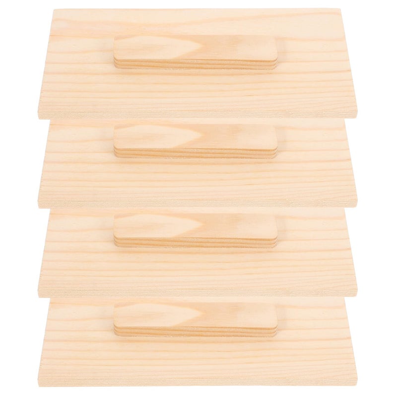 4Pcs Wooden Soap Mold Lids For DIY Handmade Soap And Candle Making 16 8x8cm Covers Craft Supplies - Image 2