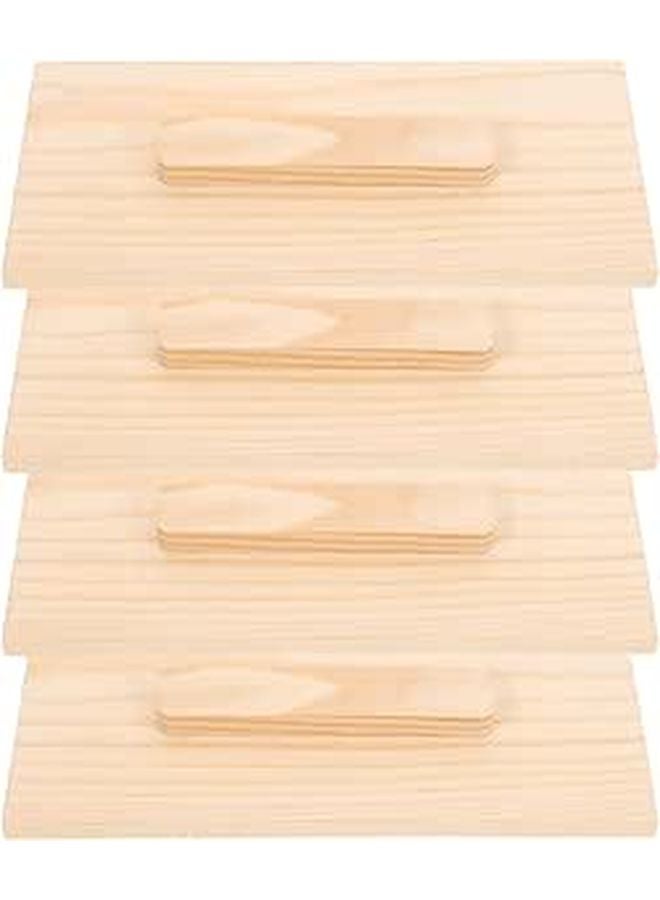4Pcs Wooden Soap Mold Lids For DIY Handmade Soap And Candle Making 16 8x8cm Covers Craft Supplies - Image 1