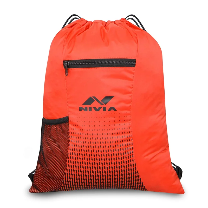نيفيا Nivia Red String Backpack with Sipper Pocket