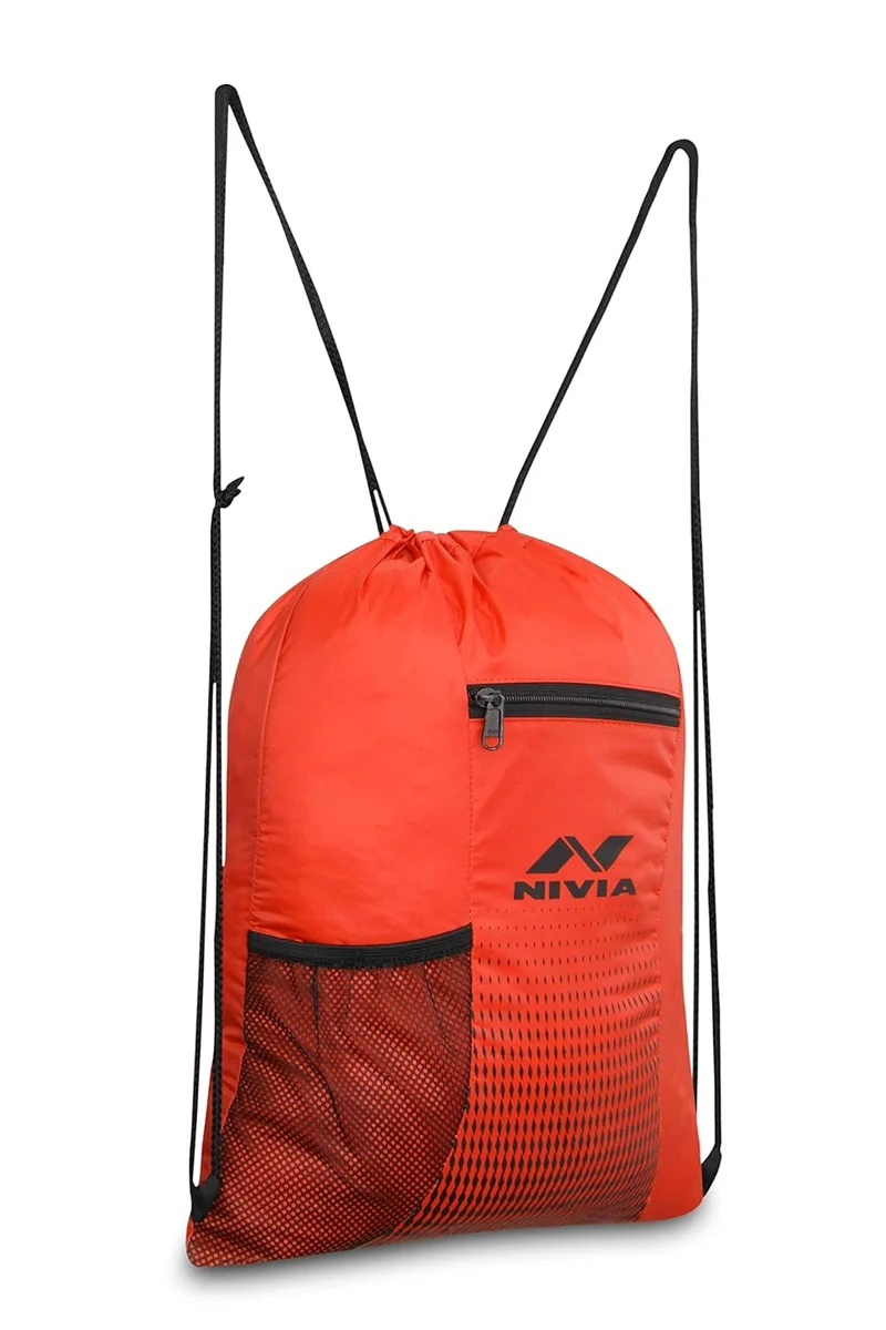 نيفيا Nivia Red String Backpack with Sipper Pocket
