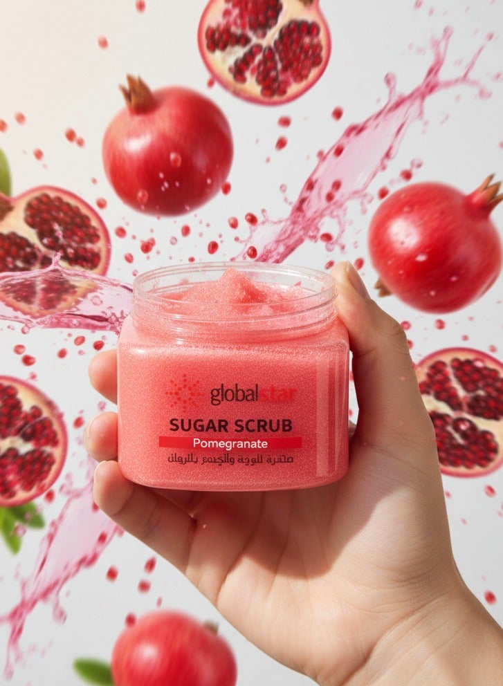 جلوبال ستار سكر مقشر جلوبالستار بالرمان 600 جرام – تقشير طبيعي لبشرة ناعمة ومتألقة - Image 4