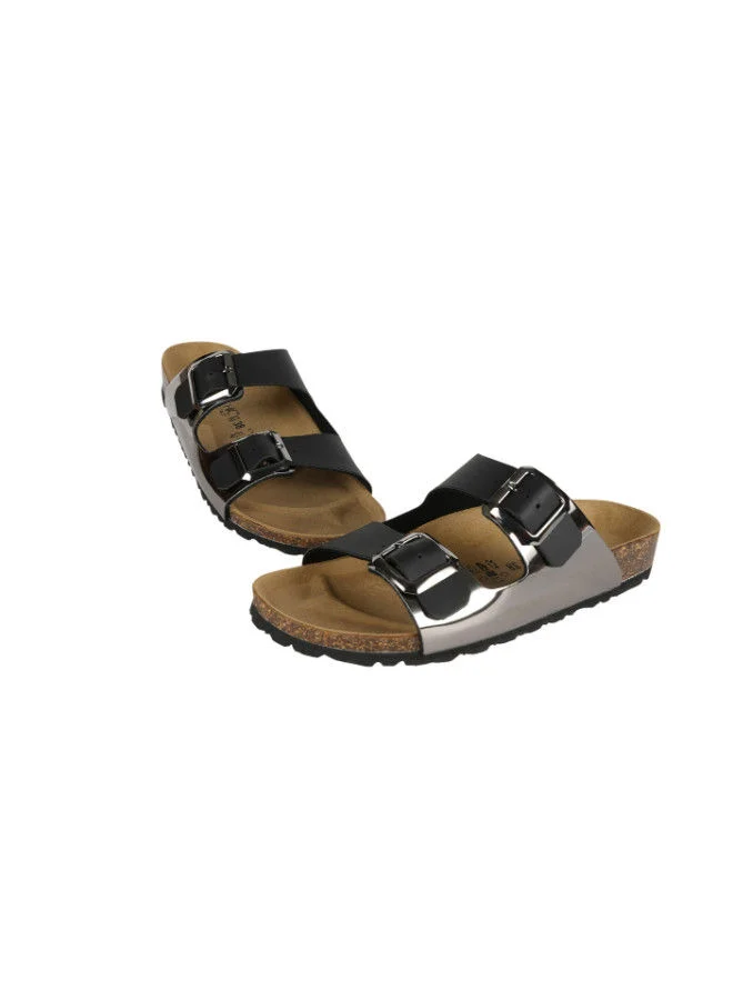 BiOCHIC Biochic Ladies Double Strap Sandals 012-443 1800Q-Anthrazit