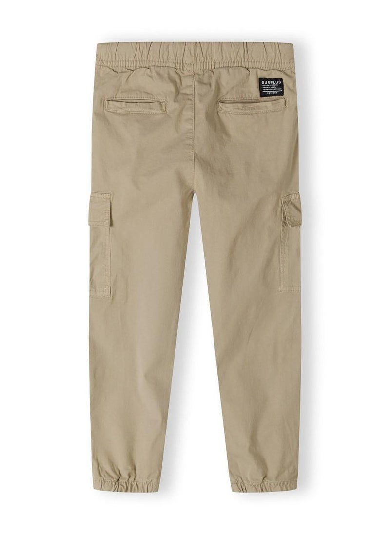 MINOTI Boys' Cargo Pants with Elastic Waist and Cuffed Ankles  - Image 3