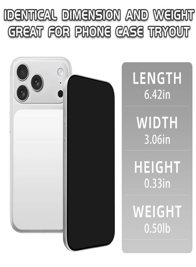 Faawxlo Fake Phone Dummy PropPhone, BlackScreen Decoy PhonePear PhoneNon-Working Phone17Air 17Pro Max, DisplayPhone Look Like Real Phonepro max 17 (17ProMax,White,Black Screen) Prop Mobile Phone - Image 2